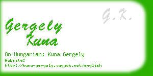 gergely kuna business card